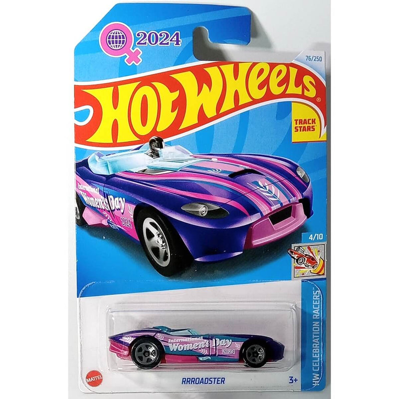 Hot Wheels 2024 Mainline HW Celebration Racers Series 1:64 Scale Diecast Cars (International Card) RRRoadster