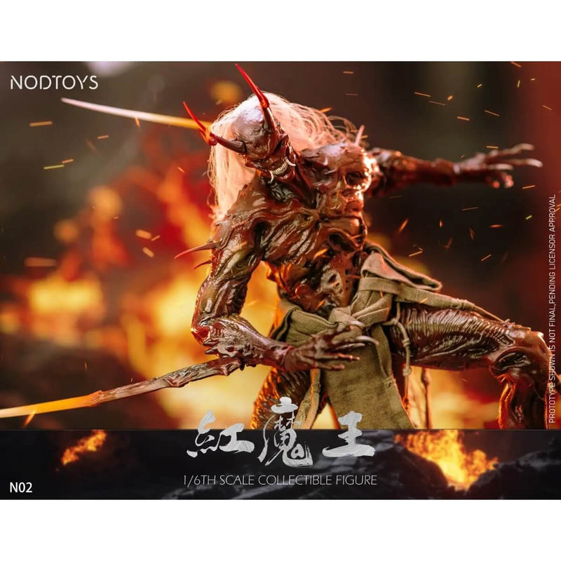 Red Devil 1/6 Scale Silicone Action Figure - NODTOYS, in battle pose