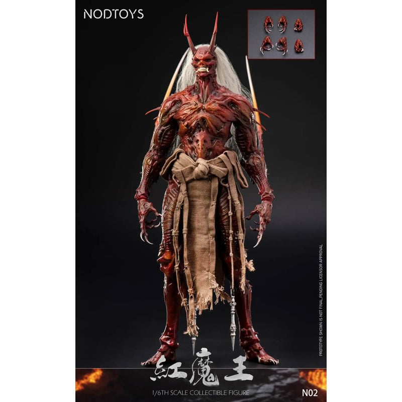 Red Devil 1/6 Scale Silicone Action Figure - NODTOYS, full standing figure