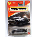 Matchbox die-cast toy car in its original blister packaging, featuring a black Chevrolet Camaro Decapitable. The packaging has a red and orange header card with the Matchbox logo and a Chevrolet logo.