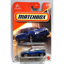 Matchbox die-cast toy car of a blue Citroèn B-C4, packaged on its original orange and white carded backing with a clear plastic blister.