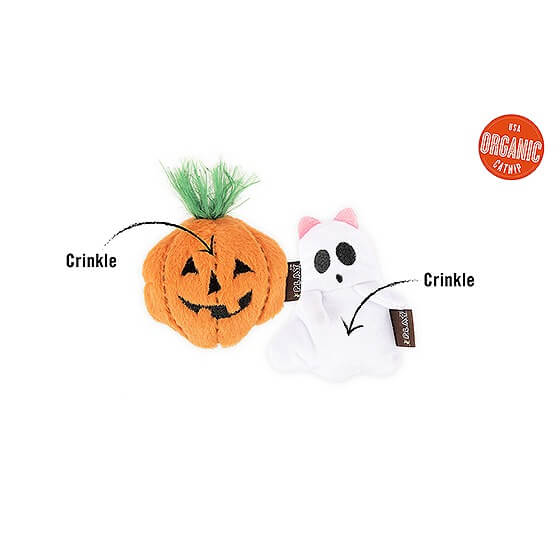 Feline Frenzy Halloween Collection Cat Toys, Boo Crew