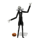 NECA The Nightmare Before Christmas Jack Skellington with Pumpkin 9 Inch Articulated Figure, posing with pumpkin face on floor