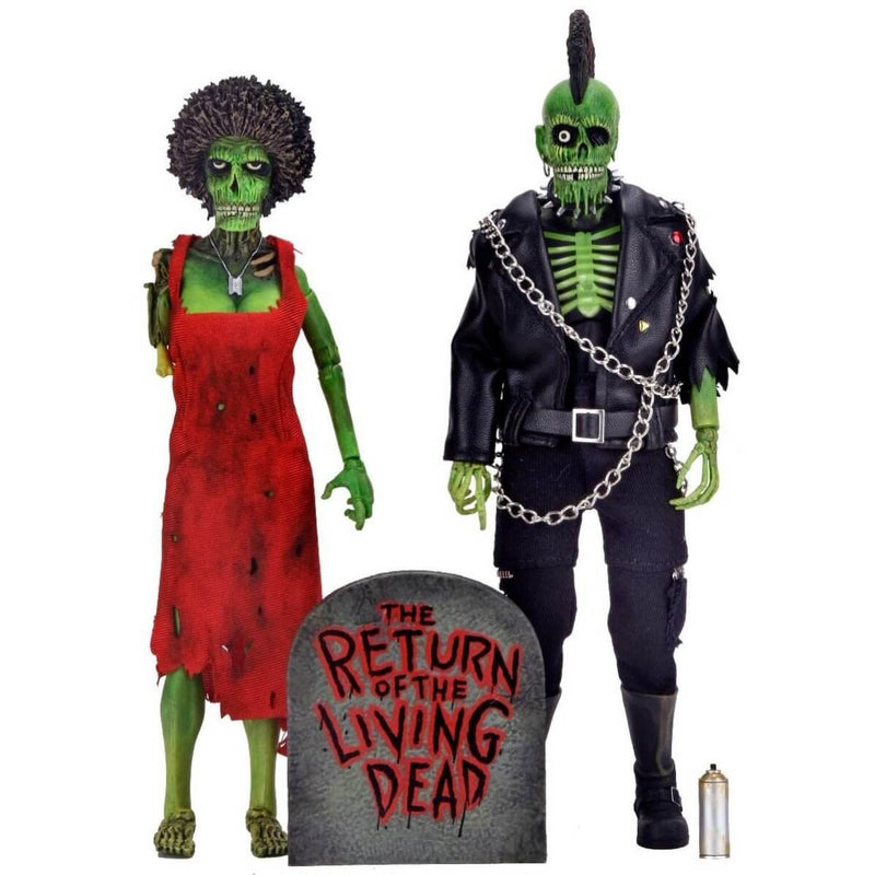 Zombie Trash and Suicide Return of the Living Dead 2-Pack 8" Clothed NECA Action Figures, unpackaged with accessories