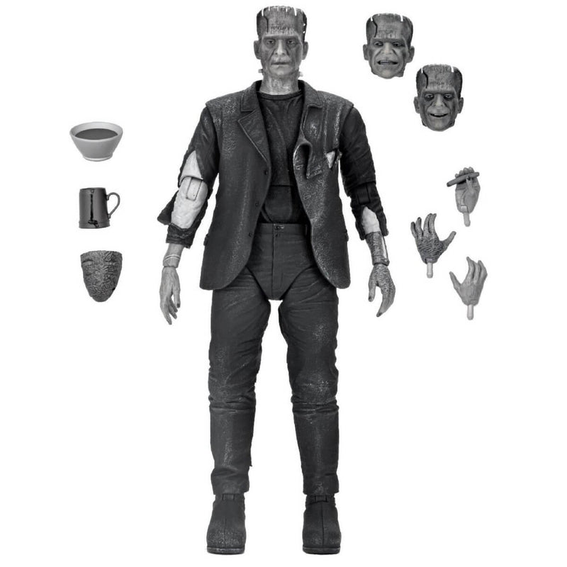 Ultimate Frankenstein's Monster (B&W) - from Bride of Frankenstein 7" Scale NECA Action Figure, figure and accessories unpackaged