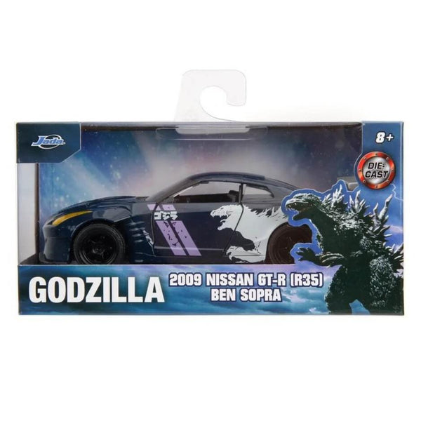 Godzilla Nissan GT-R (R35) Ben Sopra 1:32 Scale Die-Cast Metal Vehicle, packaged