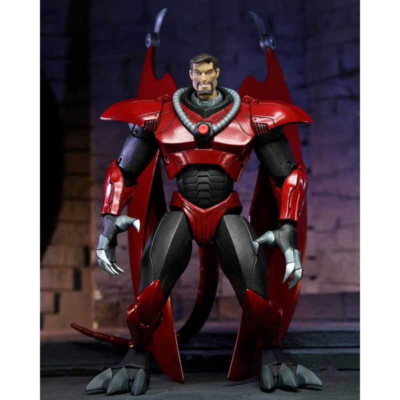 NECA Gargoyles Ultimate Armored David Xanatos 7-Inch Scale Action Figure, unboxed figure
