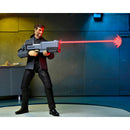 NECA Gargoyles Ultimate David Xanatos 7-Inch Scale Action Figure, figure firing weapon with blast effect