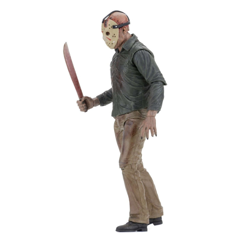 NECA Friday the 13th Part 4 Ultimate Jason 7-Inch Scale Action Figure, Jason holding machete