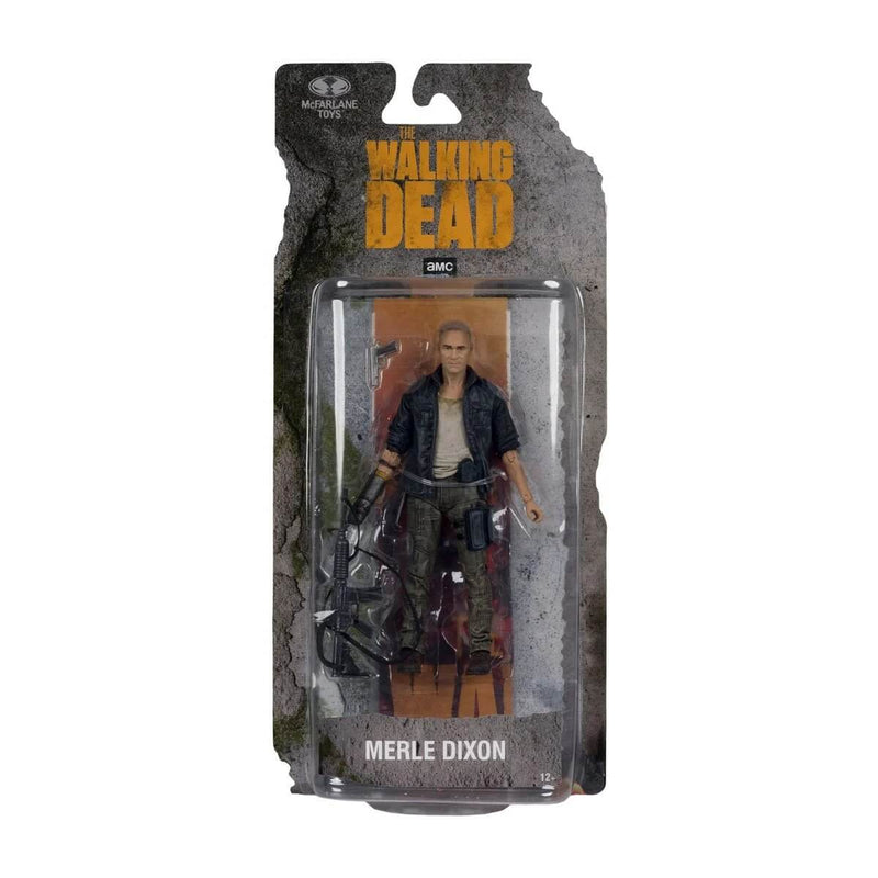 The Walking Dead 5-Inch Scale 4-Piece Collector's Bundle (Wave 1) McFarlane Toys Action Figures, Merle Dixon in package - front