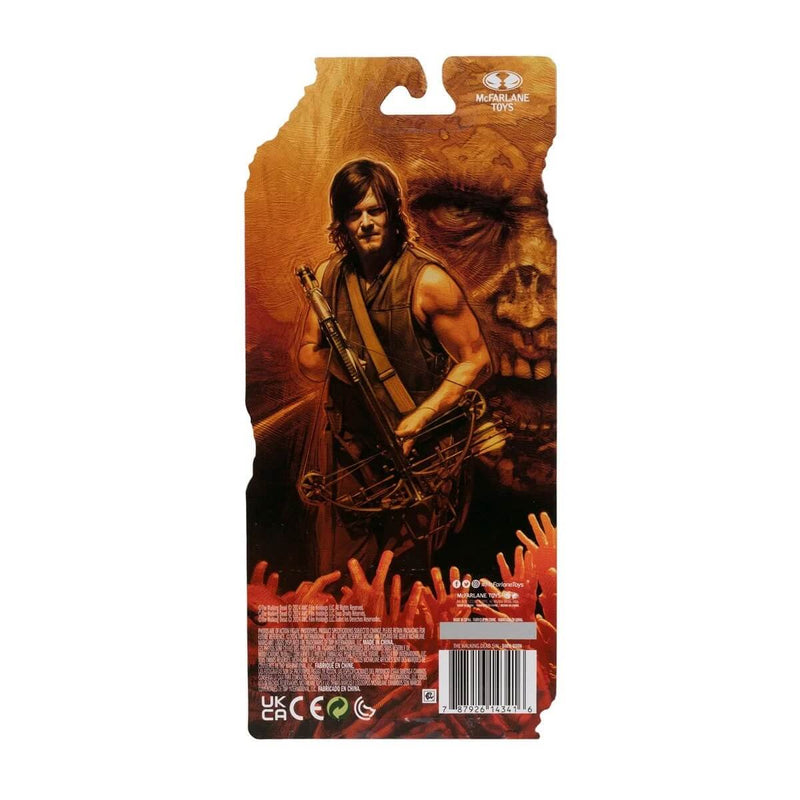 The Walking Dead 5-Inch Scale 4-Piece Collector's Bundle (Wave 1) McFarlane Toys Action Figures, Daryl Dixon package back