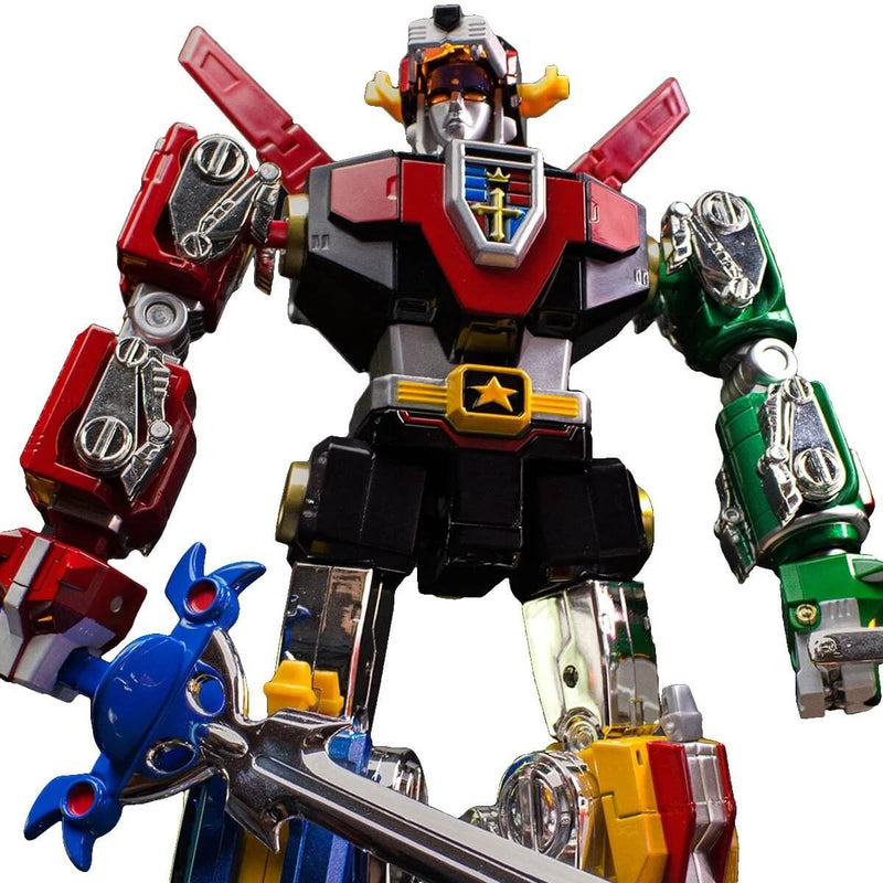 Voltron 40th Anniversary Limited Edition Gift Set with Light-Up Sound Base, figure closeup