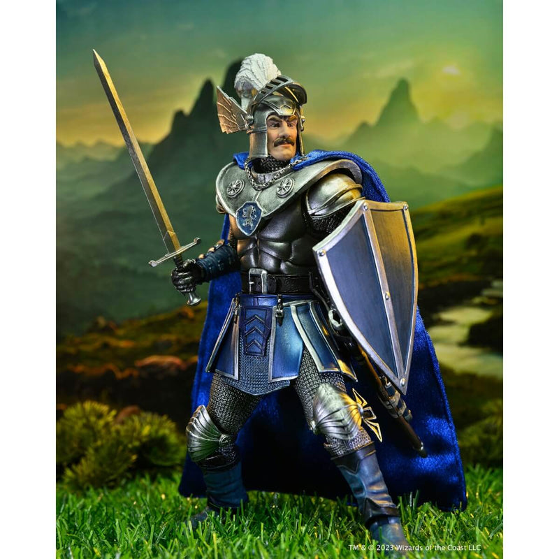 NECA Dungeons & Dragons Ultimate Strongheart 7-Inch Scale Action Figure, unpackaged holding sword and shield