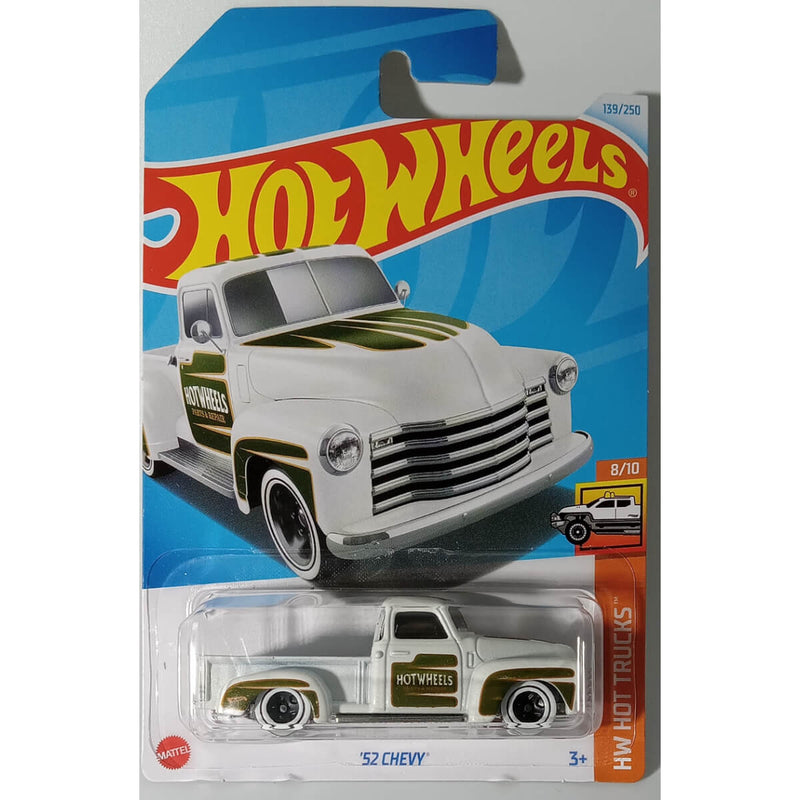 Hot Wheels 2024 Mainline HW Hot Trucks Series 1:64 Scale Diecast Cars (International Card) 1952 Chevy