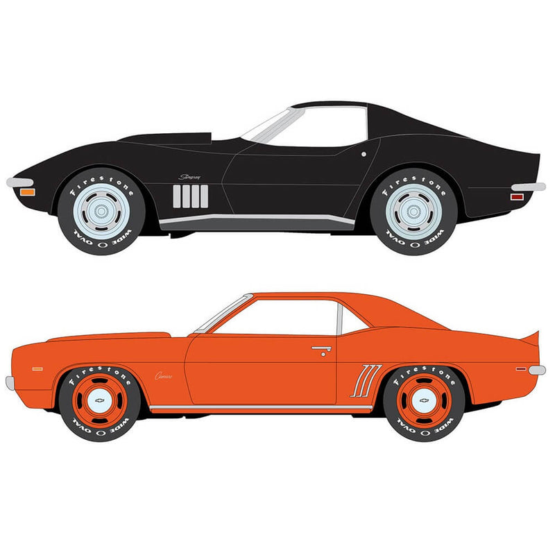 Johnny Lightning 2024 Themed 2-Packs R1A 3-Piece Collector's Bundle, Jordan Pennington 1969 Chevrolet ZL1 Camaro
Terry Pennington 1969 Corvette L88