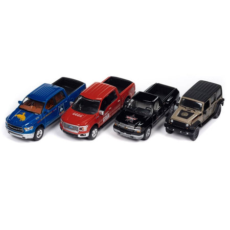 Auto World 2024 Big Country Collectibles R1 4-Piece Collector's Bundle 1:64 Scale Diecast Cars