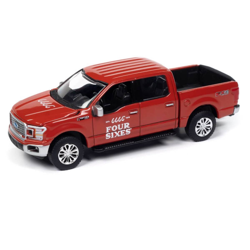 Auto World 2024 Big Country Collectibles R1 4-Piece Collector's Bundle 1:64 Scale Diecast Cars, 2020 Ford F-150 Lariat Four Sixes