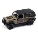 Auto World 2024 Big Country Collectibles R1 4-Piece Collector's Bundle 1:64 Scale Diecast Cars, 2018 Jeep Wrangler Recon Mossy Oak, unpackaged