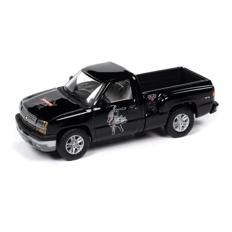 Auto World 2024 Big Country Collectibles R1 4-Piece Collector's Bundle 1:64 Scale Diecast Cars, 2003 Chevy Silverado Stepside PBR