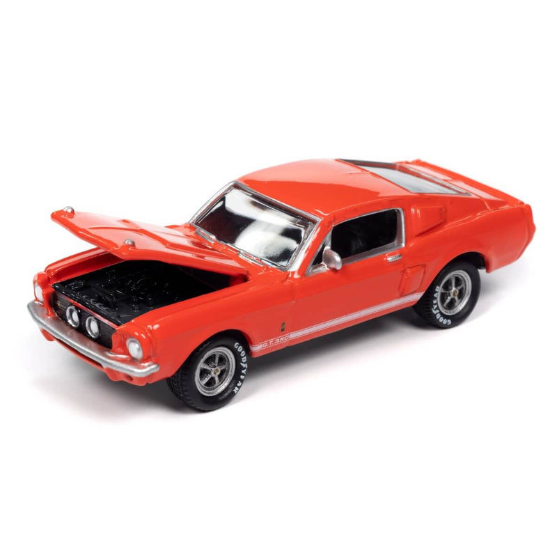 Johnny Lightning 2024 Pop Culture R2 6-Piece Collector's Bundle 1:64 Scale Cars, Mecum Auctions 1967 Shelby GT-350 with hood open