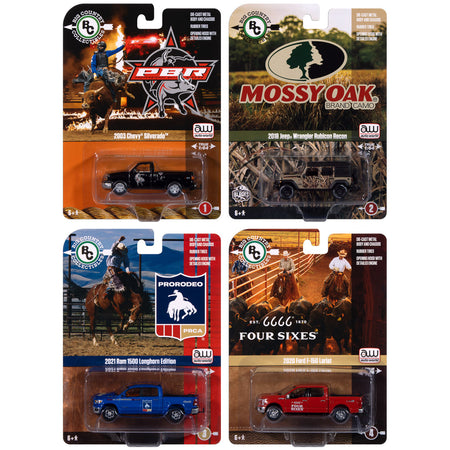 Auto World 2024 Big Country Collectibles R1 4-Piece Collector's Bundle, packaged