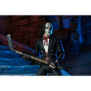 NECA Universal Monsters x Teenage Mutant Ninja Turtles Ultimate Casey as The Phantom 7-Inch Scale Action Figure, figure holding hockey stick