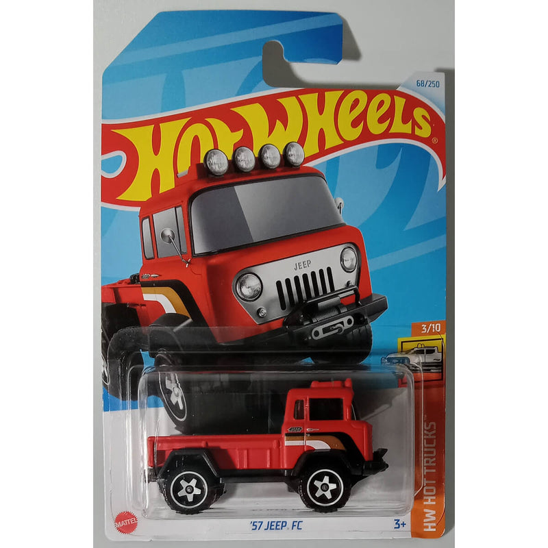 Hot Wheels 2024 Mainline HW Hot Trucks Series 1:64 Scale Diecast Cars (International Card) 1957 jeep fc