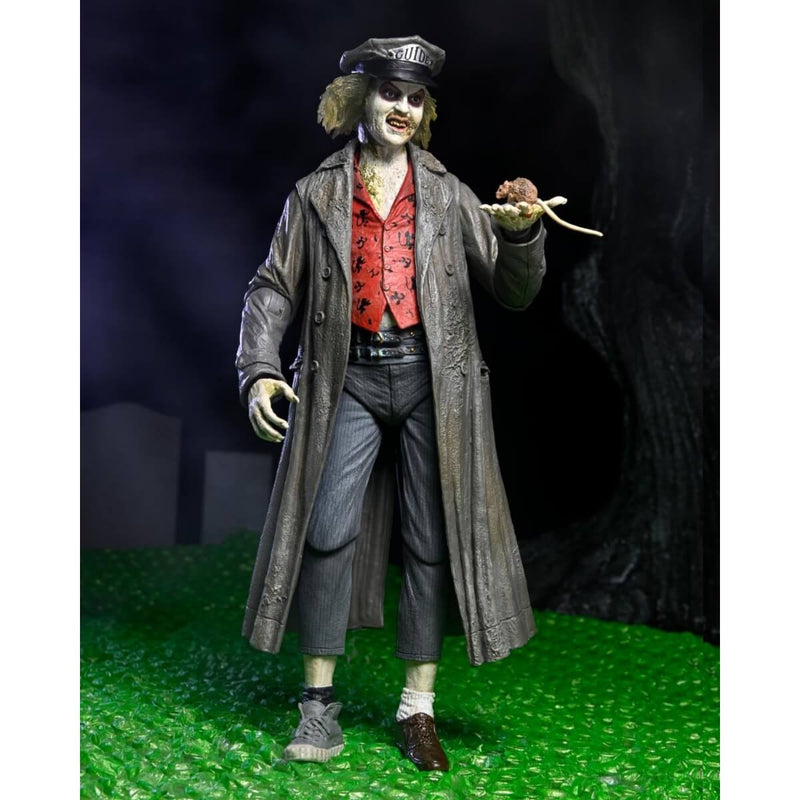 Beetlejuice (1988) Tour Guide Bio-Exorcist Ultimate 7" NECA Action Figure, unpackaged with rat accessory