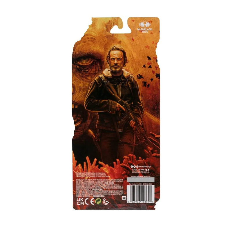 The Walking Dead 5-Inch Scale 4-Piece Collector's Bundle (Wave 1) McFarlane Toys Action Figures, Deputy Rick Grimes packaging back