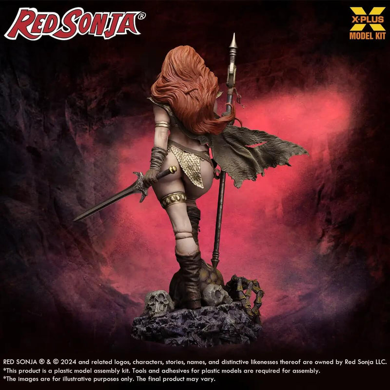 Red Sonja - 1:8 Scale Model Kit - X-Plus, finished back view