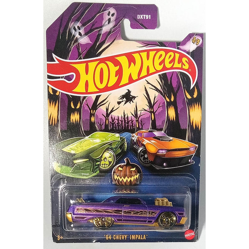 Hot Wheels 2024 Halloween 1:64 Scale Diecast Vehicles 1964 chevy impala