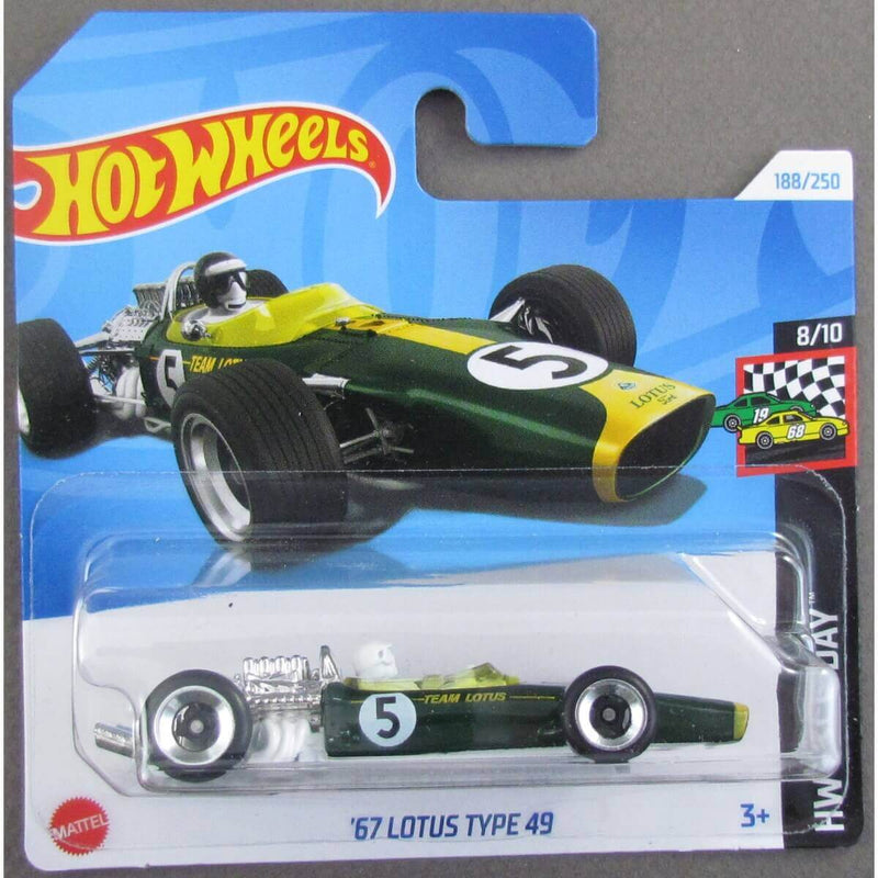 Hot Wheels 2024 Mainline HW Race Day Series Cars (Short Card) 1967 Lotus Type 49