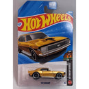 Hot Wheels '67 Camaro toy car in packaging with blue and red design
