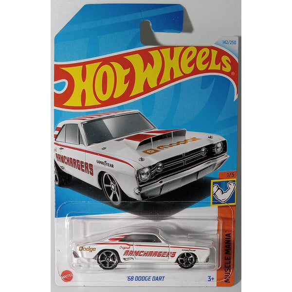 Hot Wheels 2024 Mainline Muscle Mania Series 1:64 Scale Diecast Cars (International Card) 1968 Dodge Dart