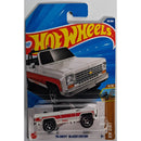 Hot Wheels '75 Chevy Blazer Custom toy car in packaging with blue and red design