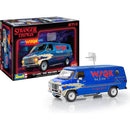 Model kit of a blue van with 'WSQK' Squawk branding next to its packaging