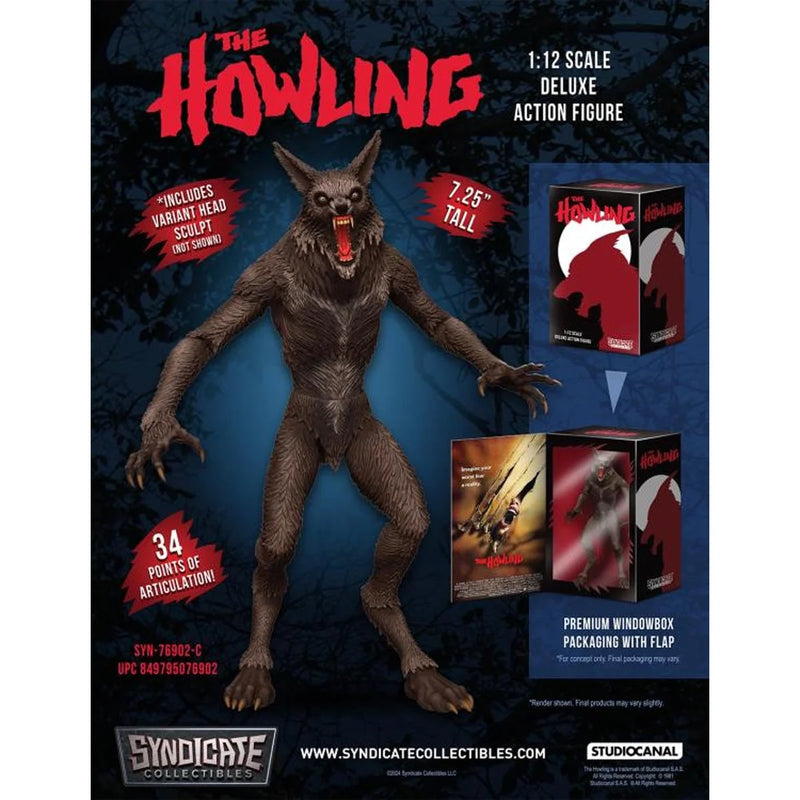 The Howling Werewolf 1:12 Scale Deluxe Action Figure - Syndicate, ad overlay