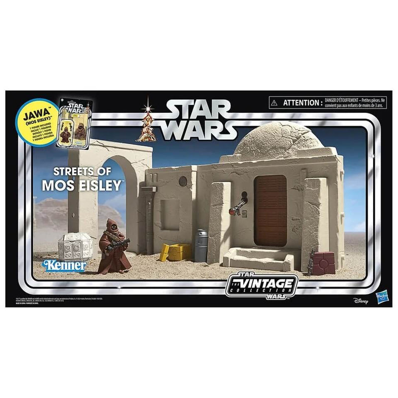 Streets of Mos Eisley Playset with Jawa Figure Star Wars: The Vintage Collection, packaged