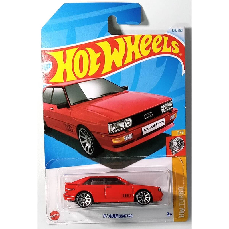 Hot Wheels 2024 Mainline HW Turbo Series 1:64 Scale Diecast Cars (International Card) 1987 Audi Quattro