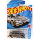 Hot Wheels 2023 Mainline HW J-Imports Series 1:64 Scale Diecast Cars (International Card), '88 Honda CRX Silver