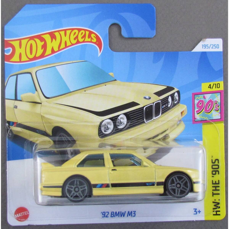 Hot Wheels 2024 Mainline HW The 90's Series Cars (Short Card) 1992 BMW M3