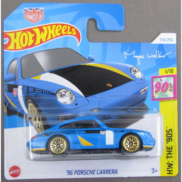 Hot Wheels 2024 Mainline HW The 90's Series Cars (Short Card) 1996 Porsche Carrera