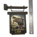 An American Werewolf in London The Slaughtered Lam Prop Replica with ruler measuring its size