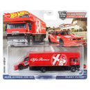 Hot Wheels Premium 2023 Car Culture Team Transport (Wave 2) Diecast Vehicles, Alfa Romeo 155 V6 Ti - Fleet Flyer