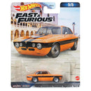 Hot Wheels Premium 2023 Fast and Furious (Mix 3) 1:64 Scale Diecast Vehicles, Alfa Romeo Giulia Sprint GTA