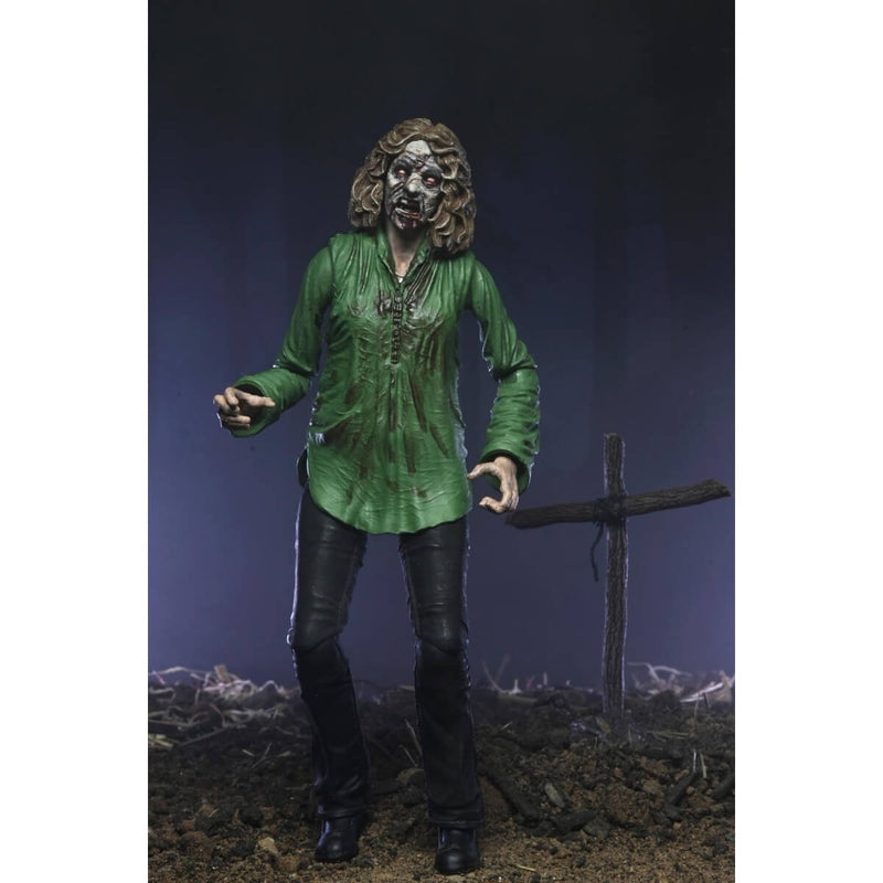 Evil Dead Ultimate Bloody Ash & Cheryl Williams 2-Pack 7" Scale NECA Action Figures, Cheryl in graveyard