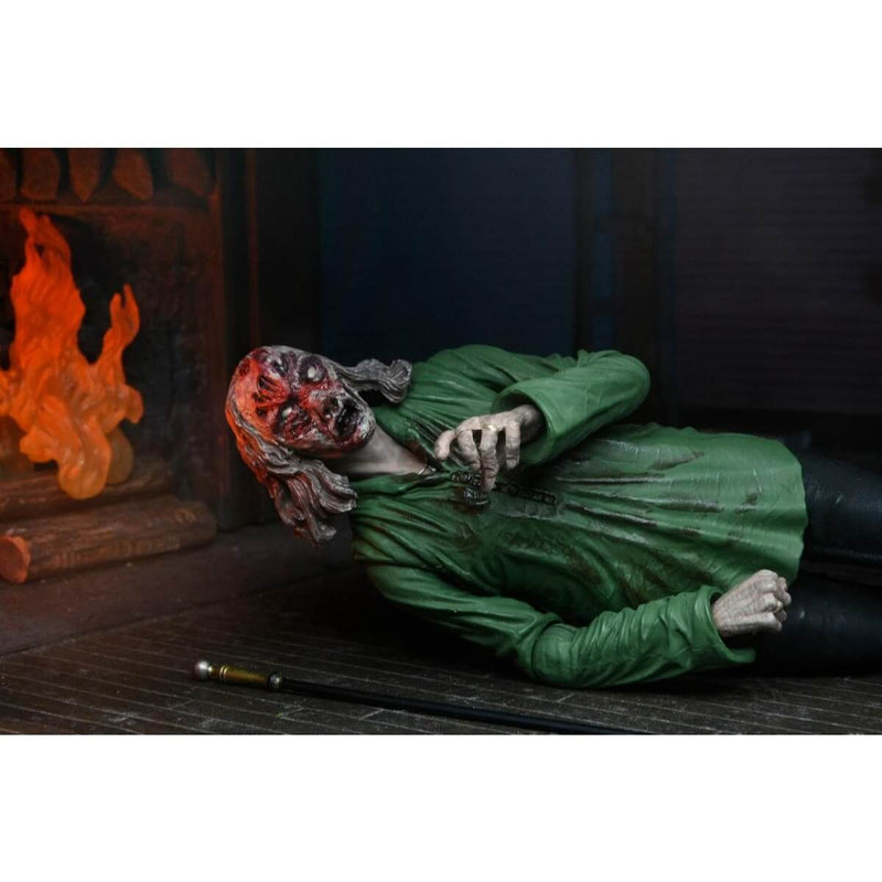 Evil Dead Ultimate Bloody Ash & Cheryl Williams 2-Pack 7" Scale NECA Action Figures, Cheryl on the floor with monster face