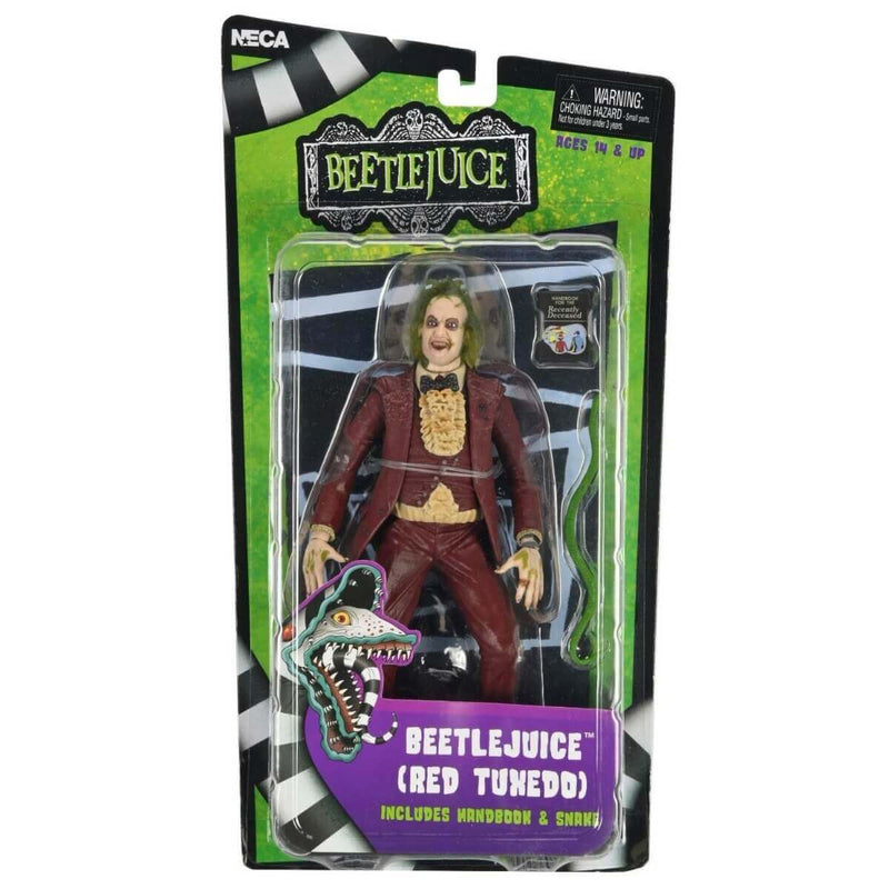 Beetlejuice (1988) - Red Suit 7-Inch Scale NECA Action Figure in Blister Packaging