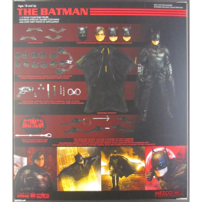 The Batman Mezco Toyz One:12 Collective Action Figure Package Back