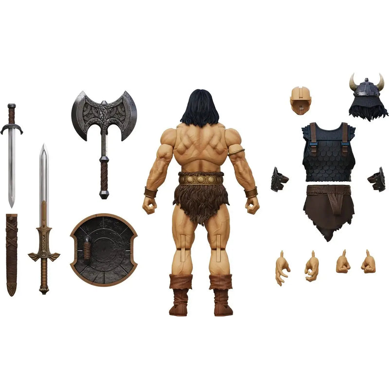 Conan the Barbarian Action figure with accessories on a white background